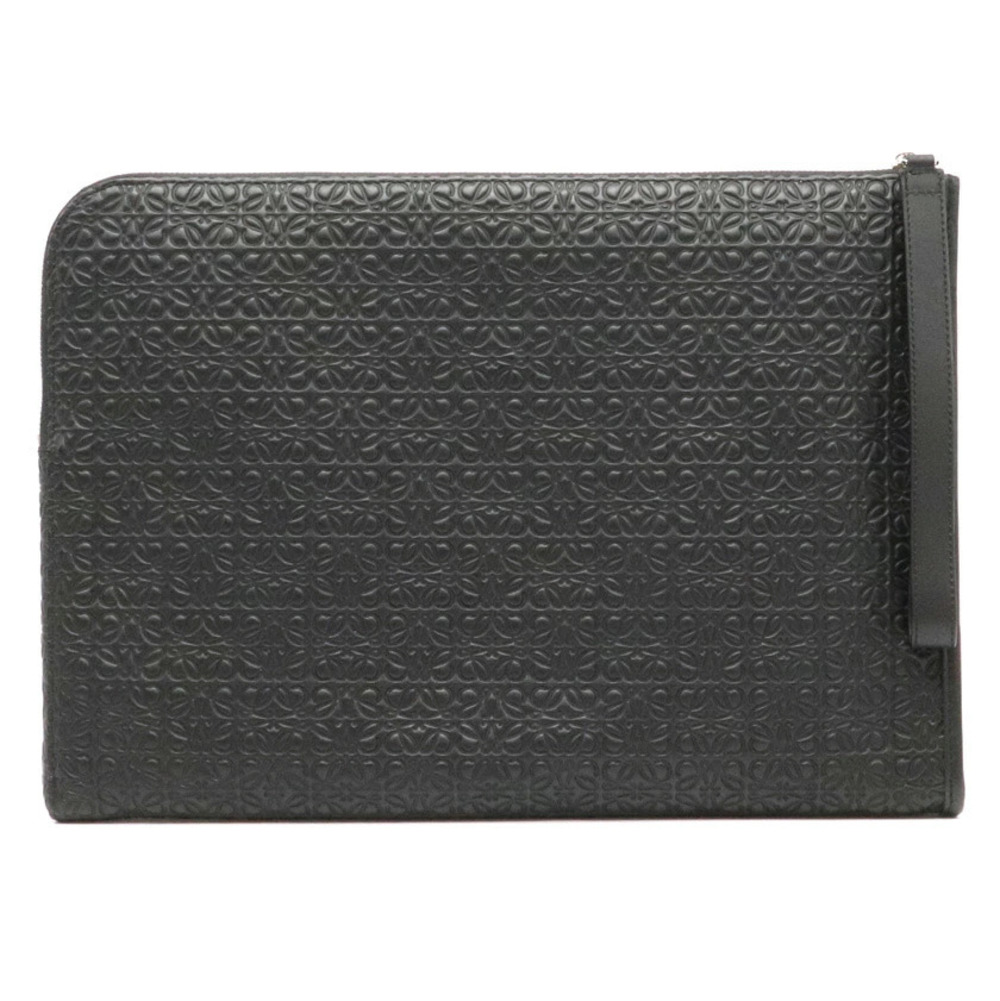 Loewe Anagram Shoulder Bag Case Leather Black